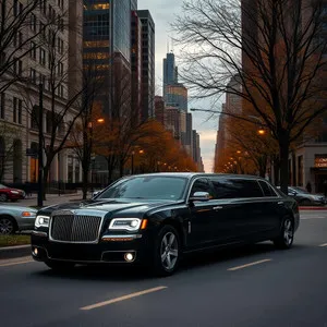 luxury limousine in Chicago suburbs